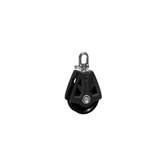 Lewmar 60MM Synchro Block, Single Black, 5/16" - 3/8" Line