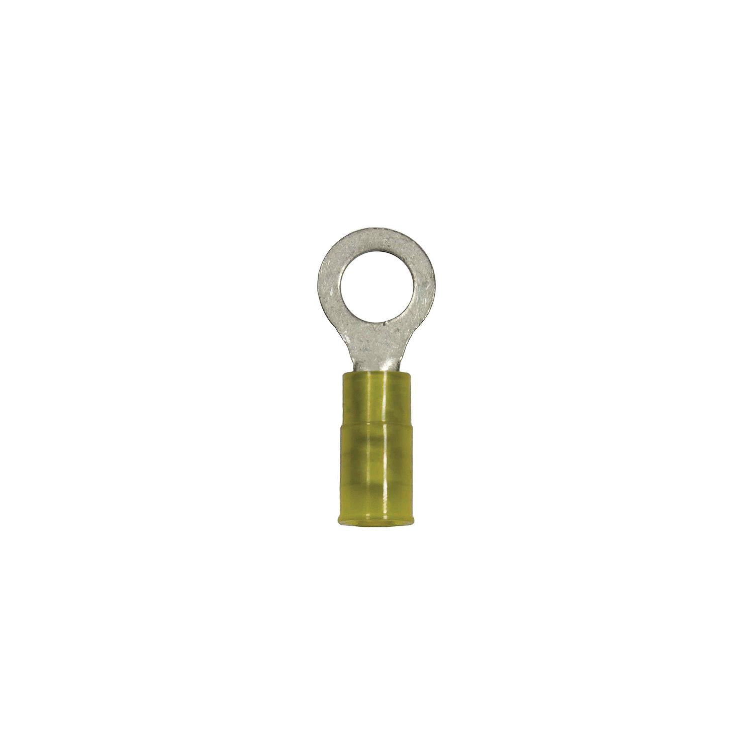 Battery Doctor Yellow Nylon Insulated Ring Terminal, 12-10 AWG, 5/Pk.
