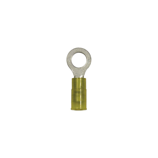 Battery Doctor Yellow Nylon Insulated Ring Terminal, 12-10 AWG, 5/Pk.
