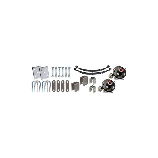Axle Installation Kit w/Painted Hubs