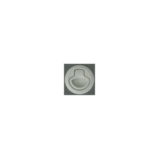 Teak Isle Flush Slam Latch, Non-Locking, White