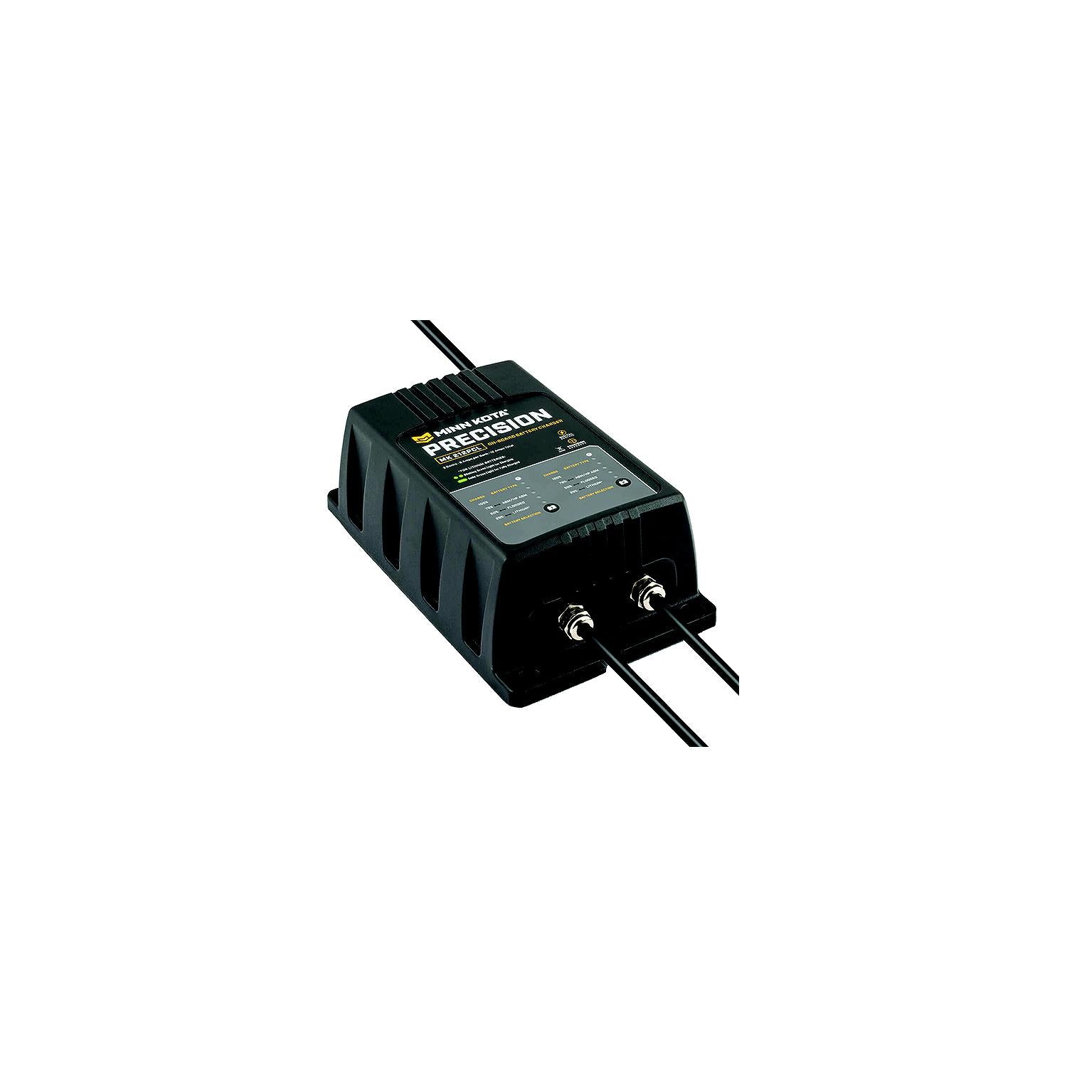Minn Kota 1832121 On-Board Precision Battery Charger, 12A, 2 Banks