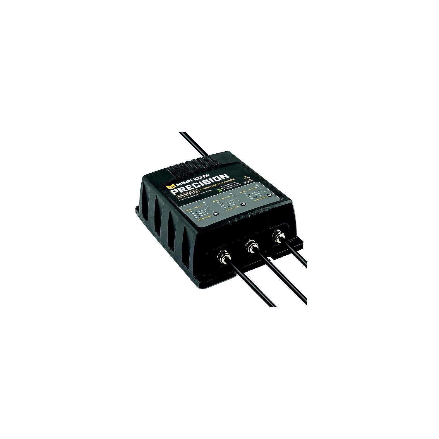 Minn Kota 1833301 On-Board Precision Battery Charger, 30A, 3 Banks