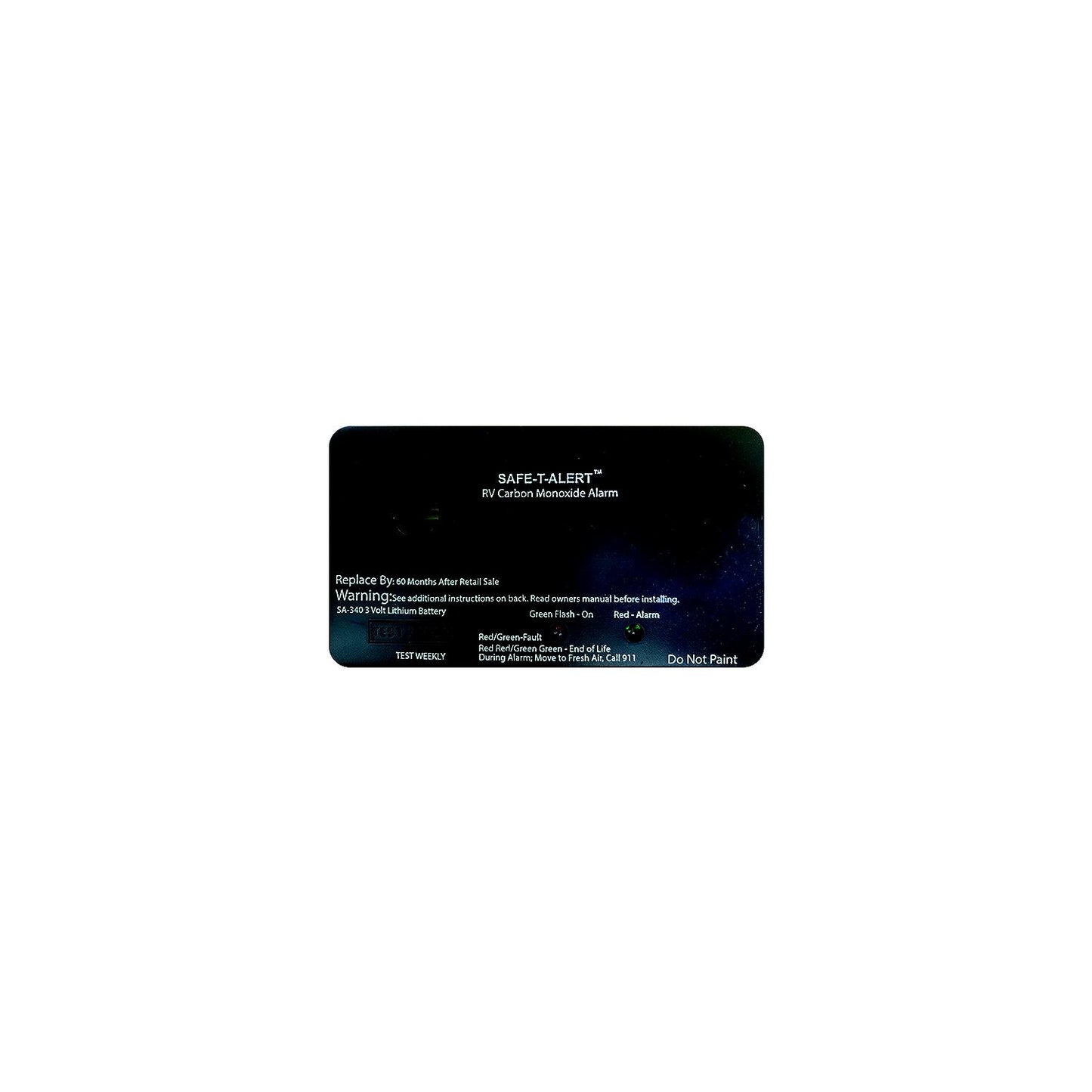 Coleman-Mach SA340BL Sealed Battery Carbon Monoxide Alarm, Black, Rectangular