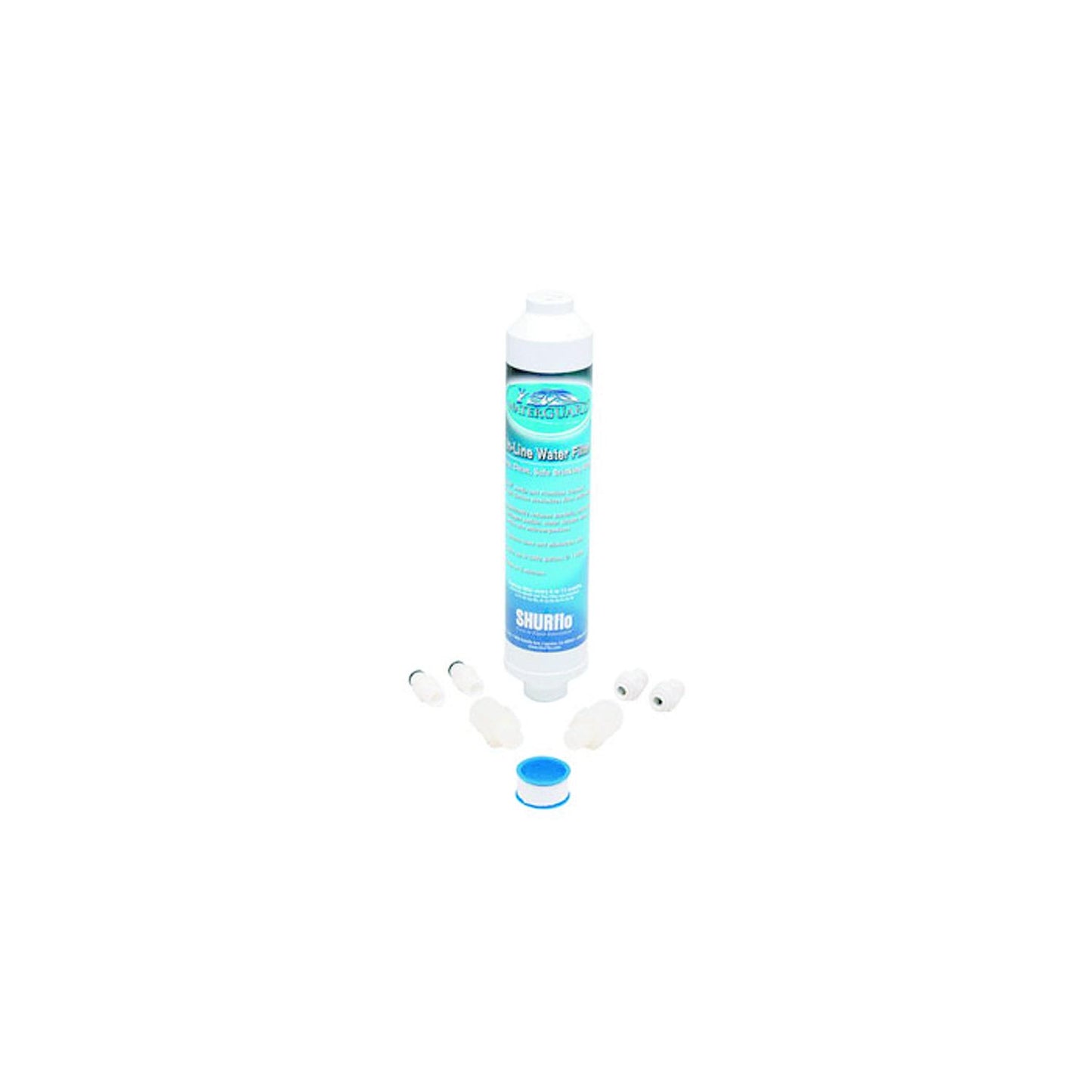 Shurflo 9400950 WaterGuard Universal In Line RV Drinking Water Filter