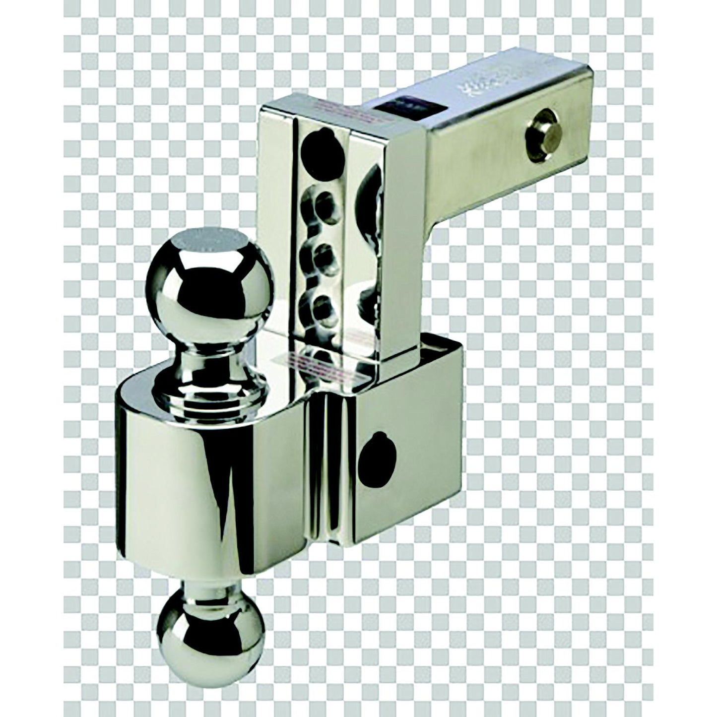 Flash DTALBM6400 2" Shank Adjustable Locking Ball Mt. 5" Rise, 4" Drop