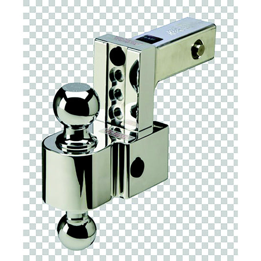Flash DTALBM6400 2" Shank Adjustable Locking Ball Mt. 5" Rise, 4" Drop