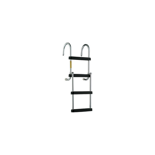 Garelick EEz-In Removable 4 Step Folding Pontoon Boarding Ladder-Supply Nautica