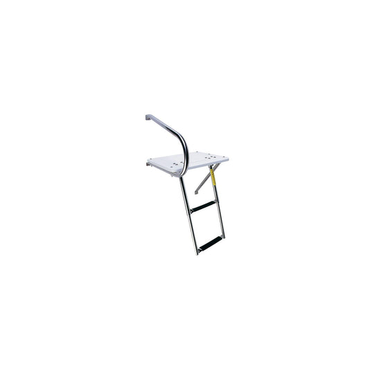 Garelick EEz-In Transom Platform With 2 Step Telescoping Ladder For Boats With Outboard Motors-Supply Nautica