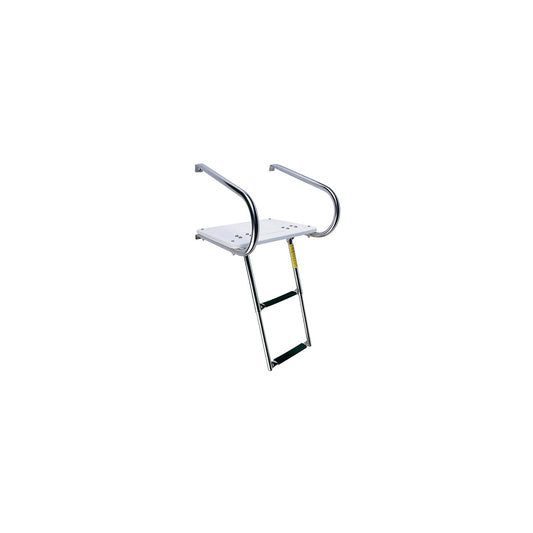 Garelick EEz-In Transom Platform With 2 Step Telescoping Ladder For Boats With I/O Motors-Supply Nautica