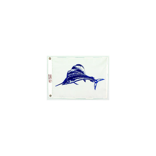 Taylor Fisherman's Sailfish Catch Flag 12" x 18"