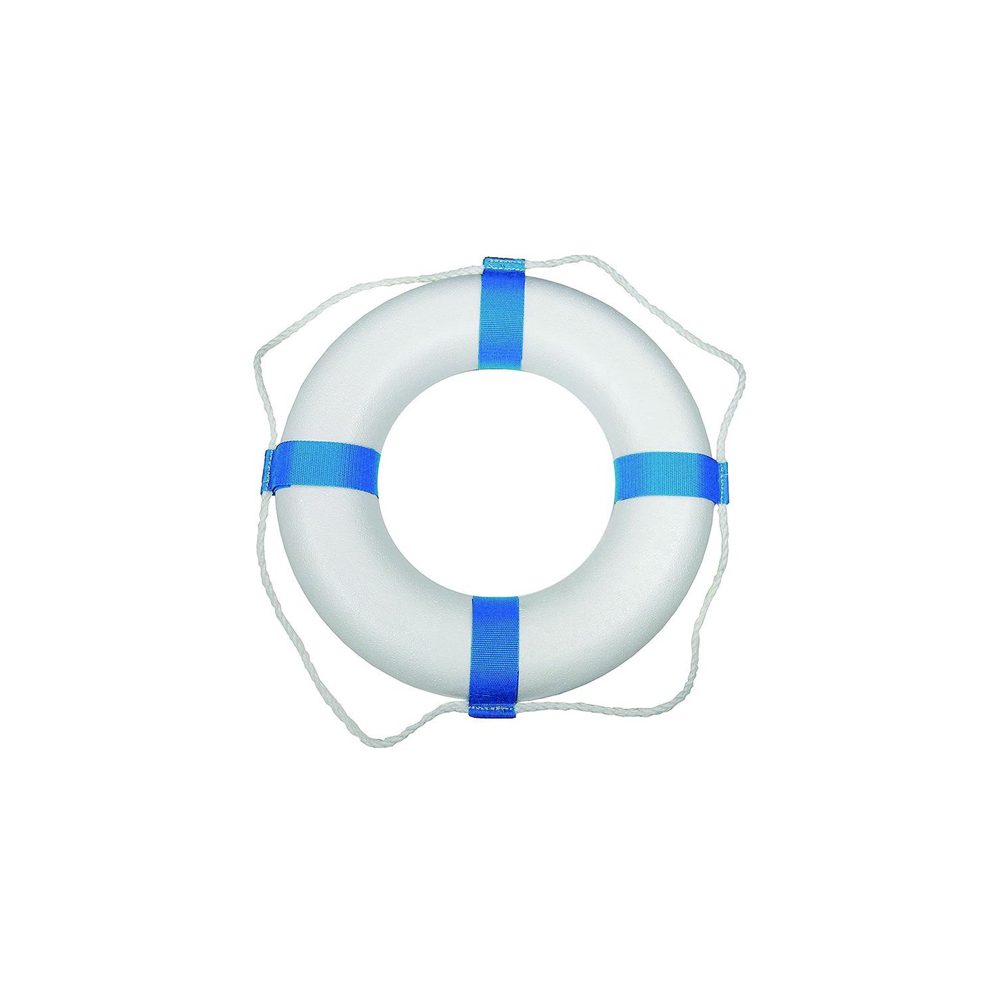 Taylor 25" Decorative Ring Buoy, White/Blue (Not a Life Saving Device)-Supply Nautica
