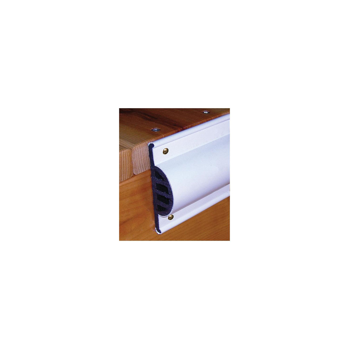 Comm Side Gard White Strght 10'-Supply Nautica