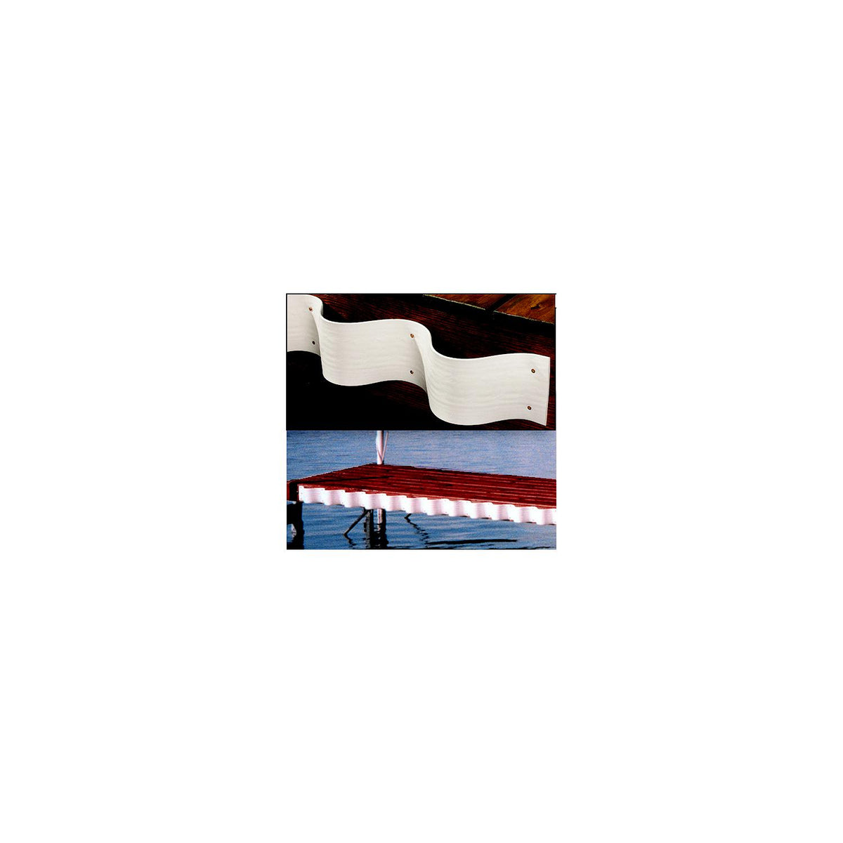 Taylor The "Wave" Heavy Duty PVC Strip 5" W x 25' L - White-Supply Nautica