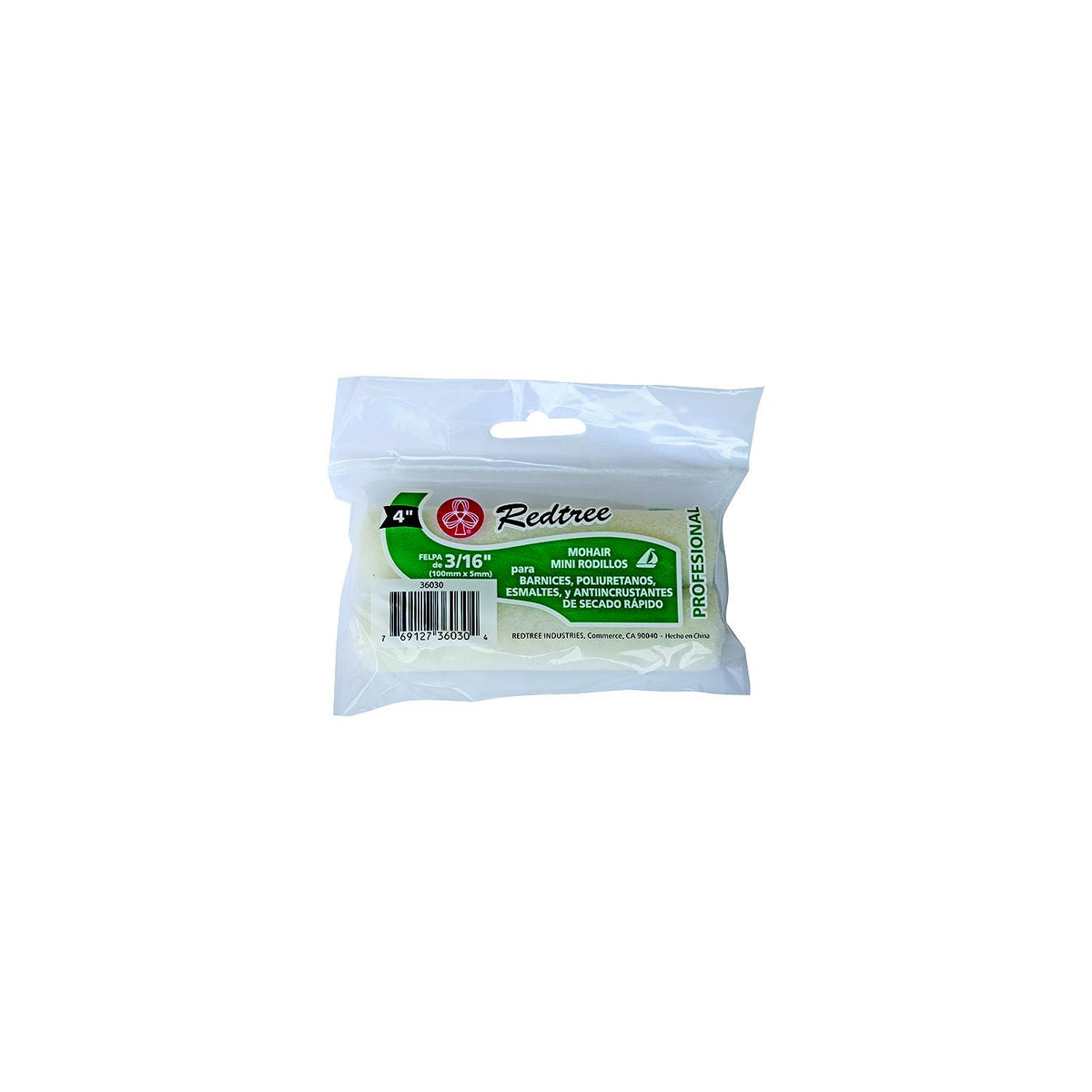 Redtree 36030 4" Mohair Mini Roller Refill, 2/Pk-Supply Nautica