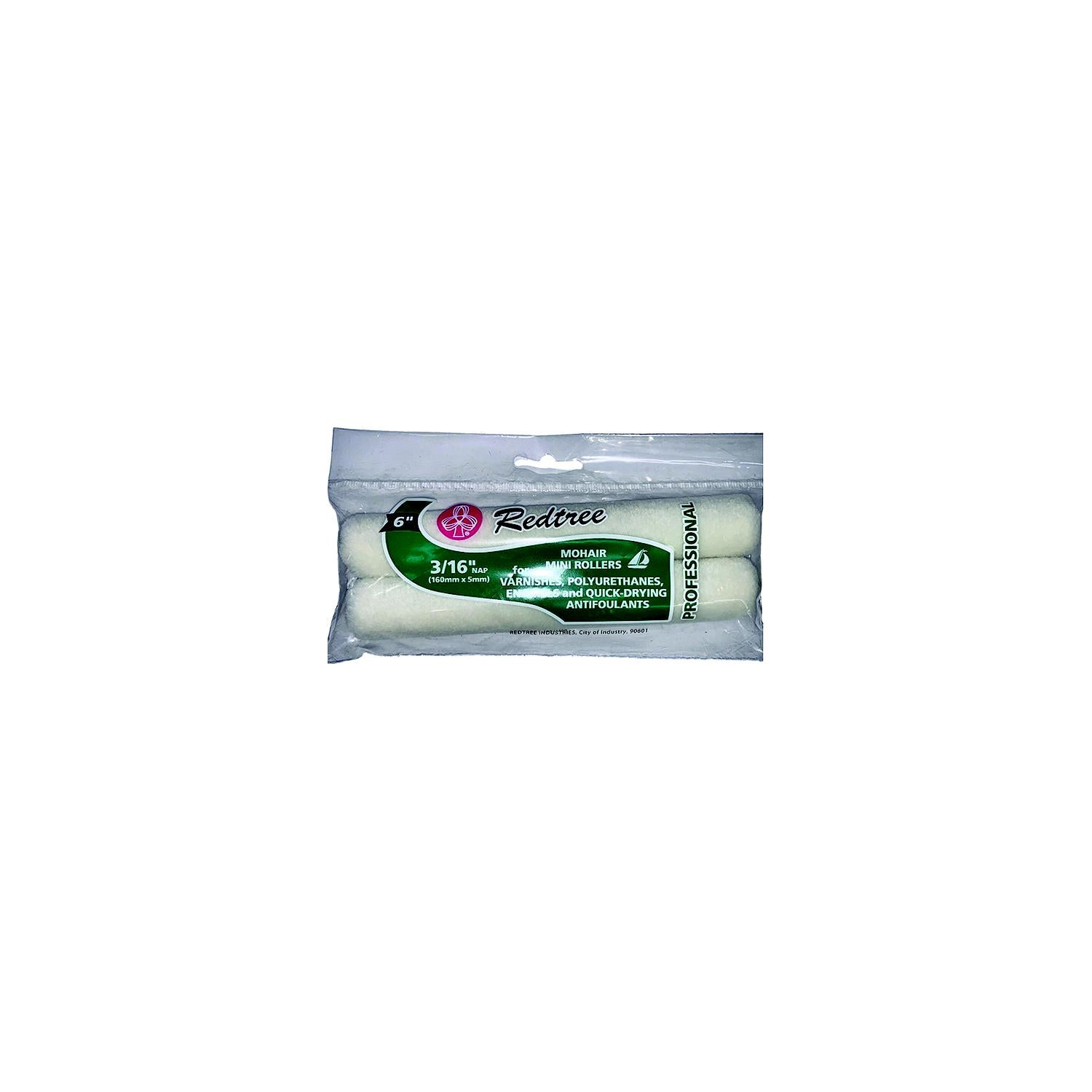 Redtree 36032 6" Mini Mohair Roller, 2/Pk-Supply Nautica