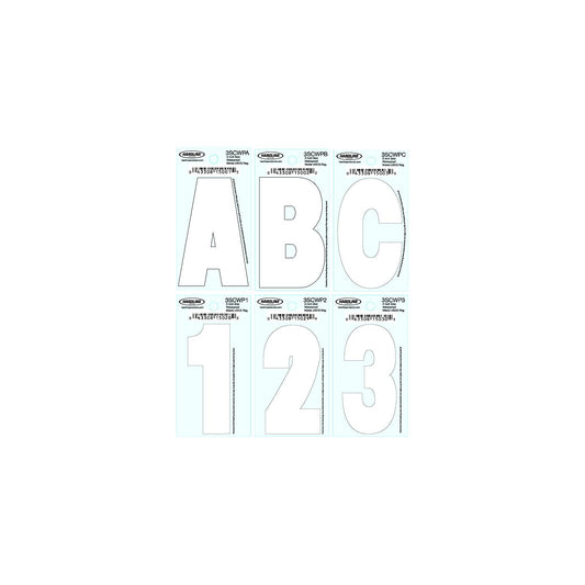 3" Dyer Font™ Letter-White "B", 10 Pack-Supply Nautica