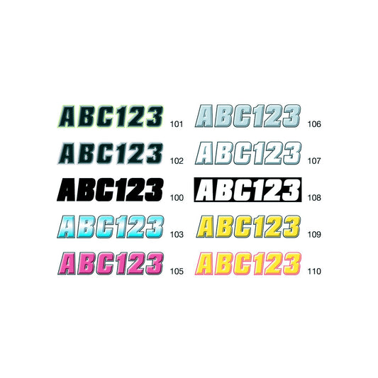 Hardline 2" Factory Matched Snowmobile Registration Kits, Black/Kiwi Green-Supply Nautica