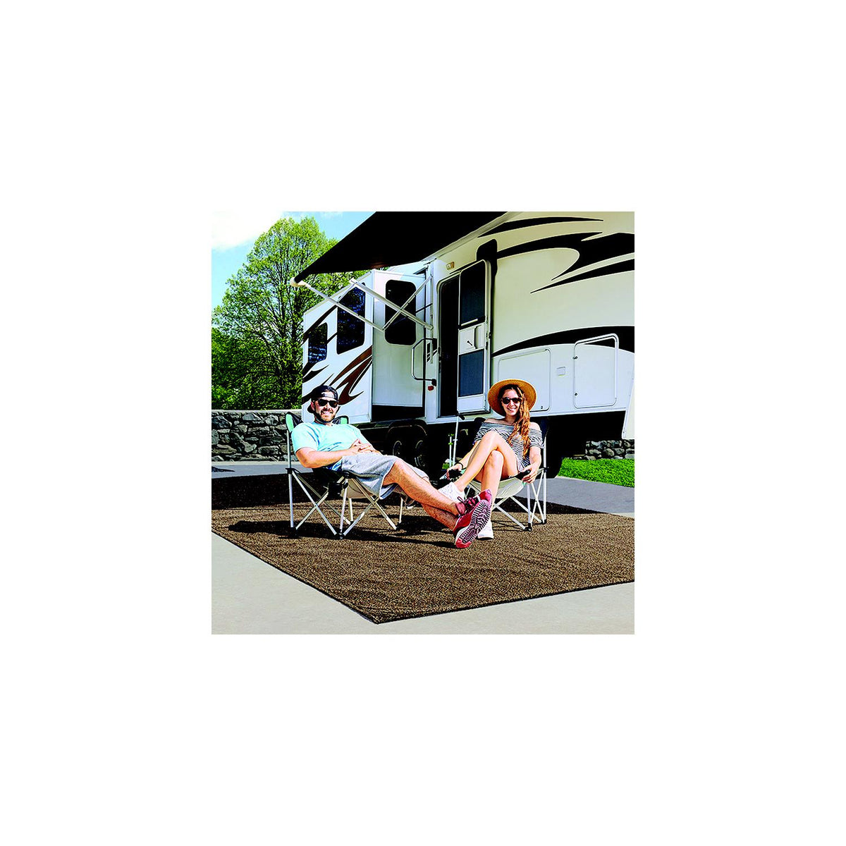 Prest-O-Fit 21203 Surface Mate Patio Rug, 8' x 12', Imperial Blue-Supply Nautica