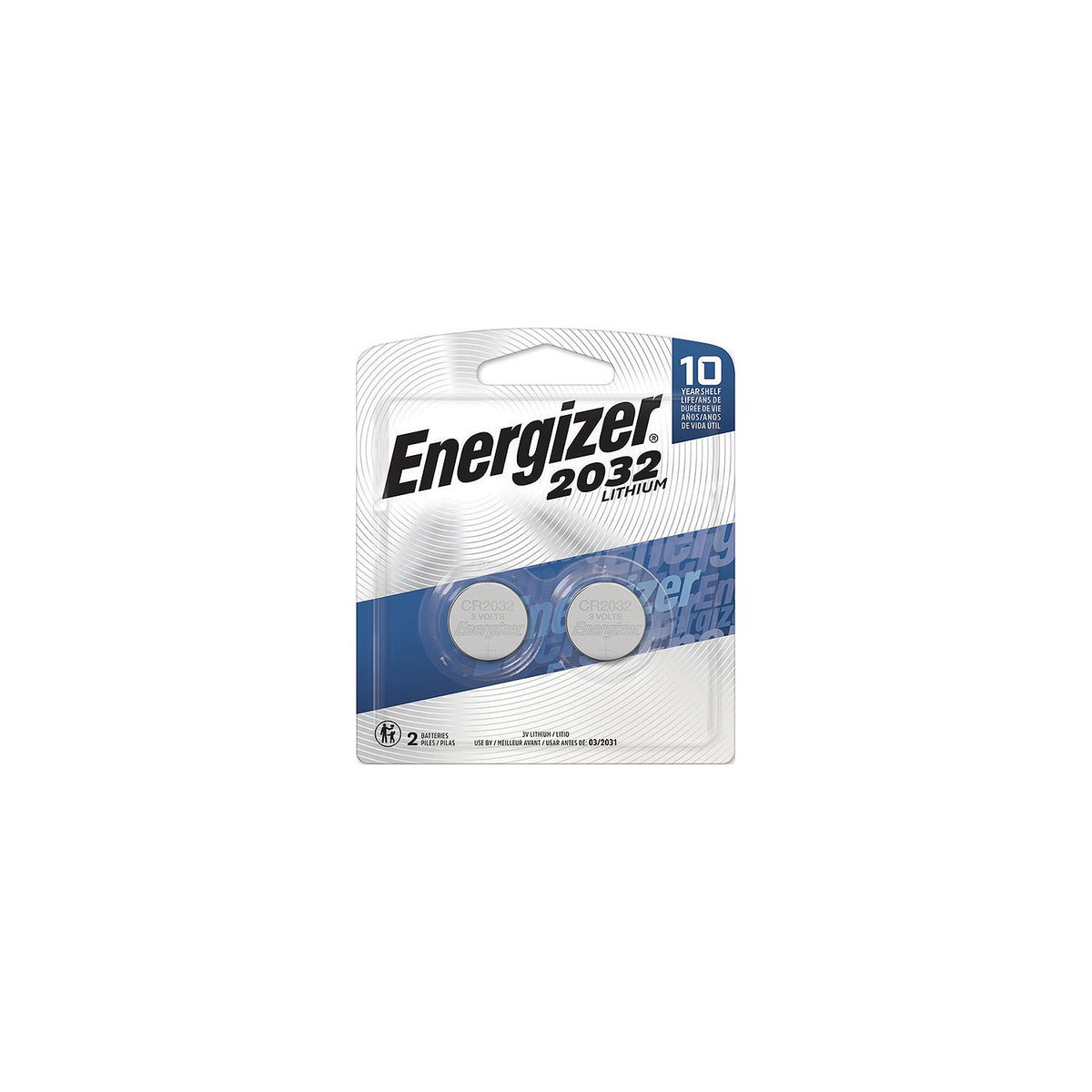 Energizer 2032BP2 2032 Lithium Coin 3V Batteries, 2/pk-Supply Nautica