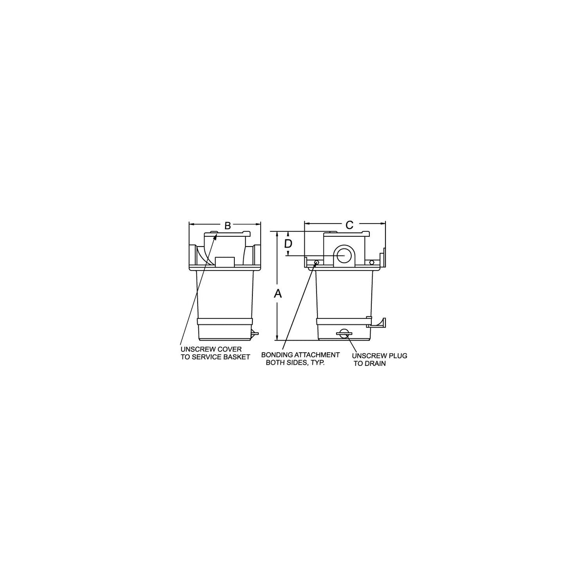 2" Strainer 304 SS Basket-Supply Nautica