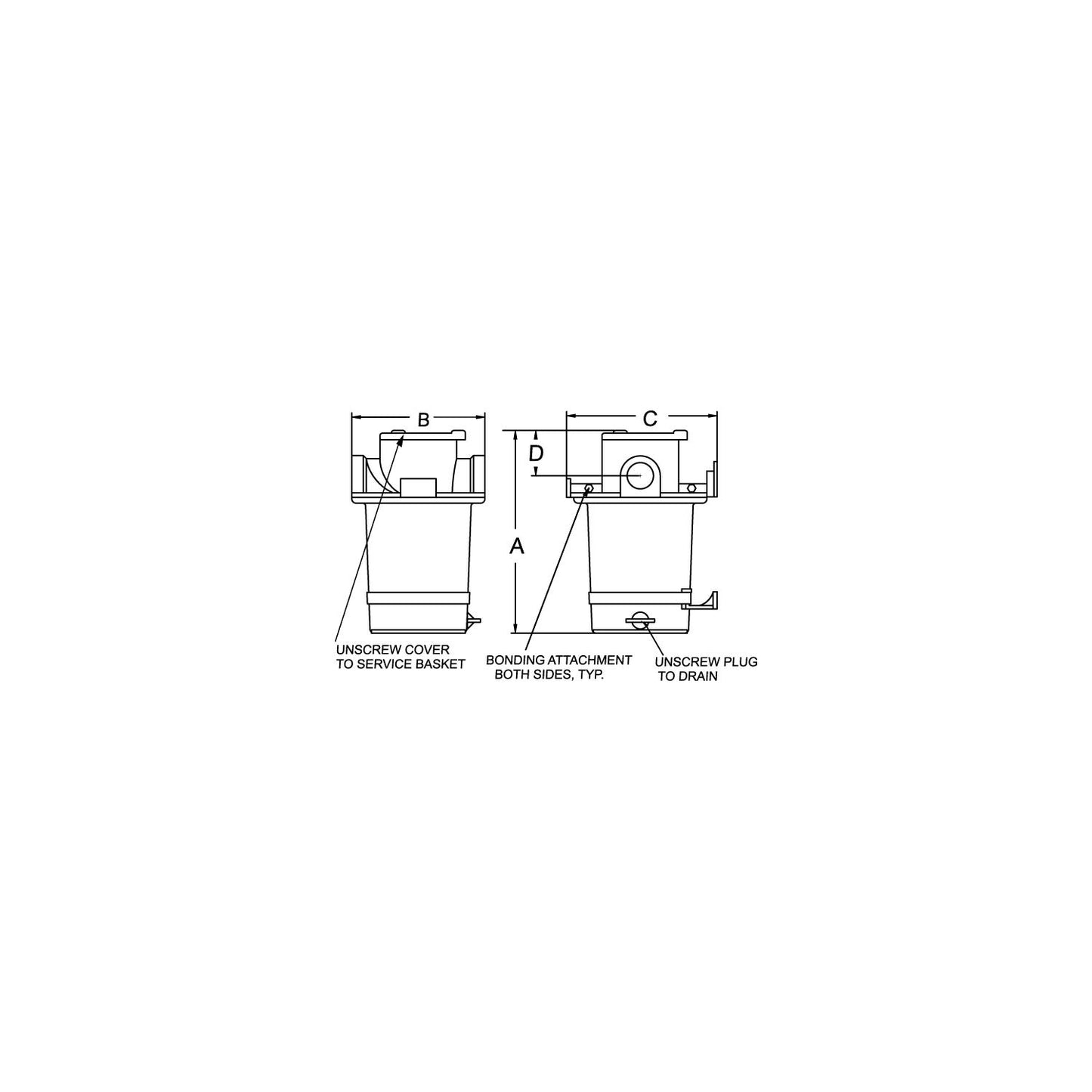 1-1/4" Strainer 304 SS Basket-Supply Nautica