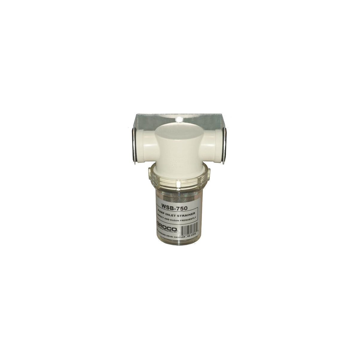 Groco WSB1250P Salt-Water Pump Strainer With Stainless Steel Basket-Supply Nautica