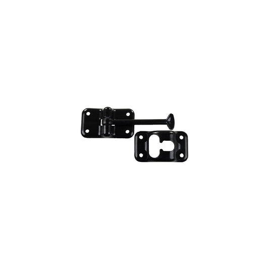 JR Products Plastic T-Style Door Holder, 3.5" Black
