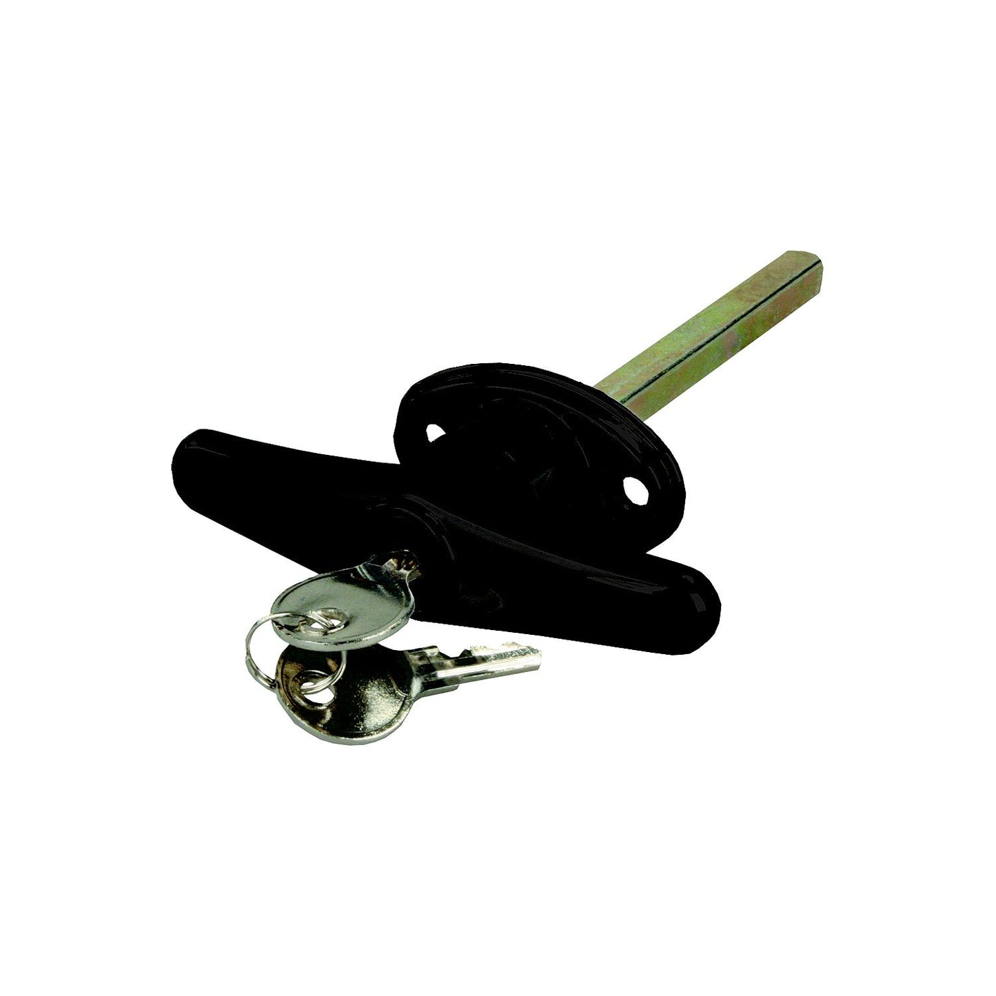 JR Products 10985 Black Locking T-Handle for Truck Caps, Bed Covers & Tool Boxes-Supply Nautica
