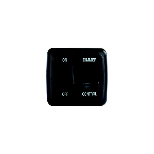 JR Products 12275 Black RV Dimmer/On-Off Rocker Switch with Bezel-Supply Nautica
