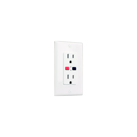 JR Products GFCI Electrical Outlet, White-Supply Nautica