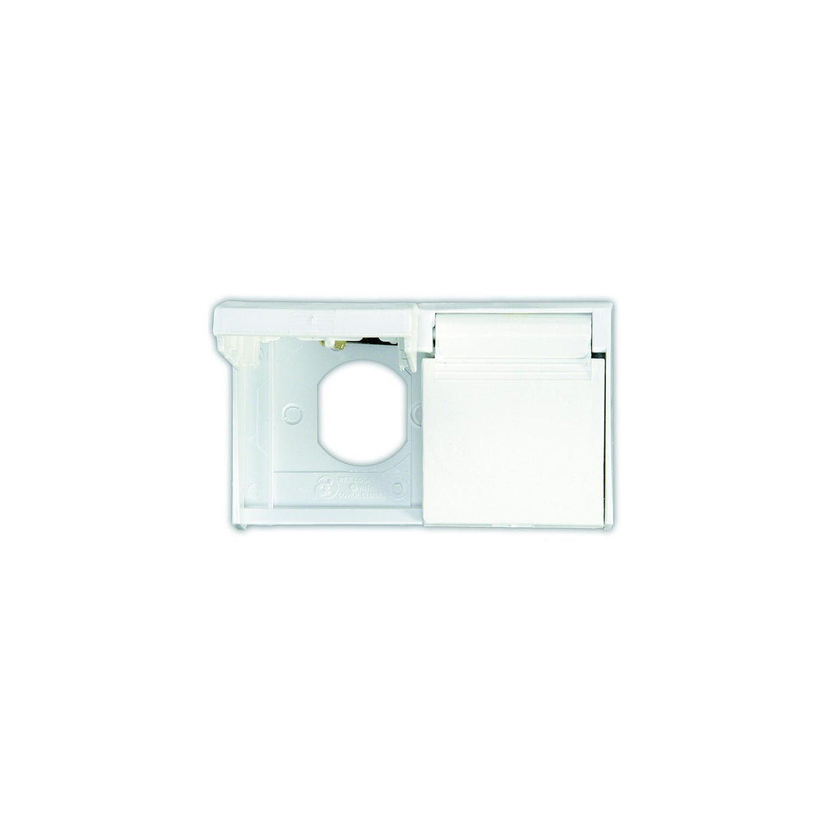 JR Products 47505 White Duplex Weatherproof RV Outlet Cover-Supply Nautica