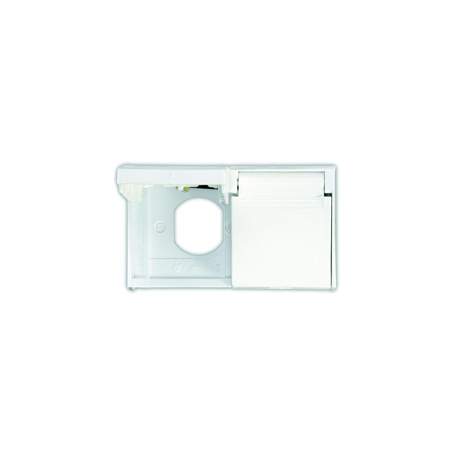 JR Products 47505 White Duplex Weatherproof RV Outlet Cover-Supply Nautica