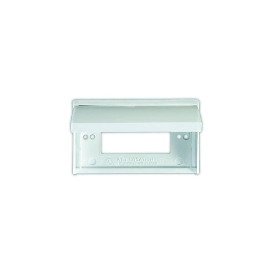 JR Products 47515 White GFCI Weatherproof RV Outlet Cover-Supply Nautica
