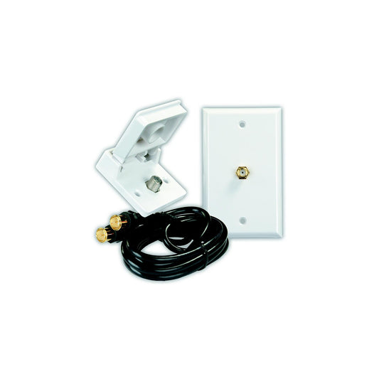 JR Products 47815 Polar White RV Interior/Exterior TV Installation Kit-Supply Nautica