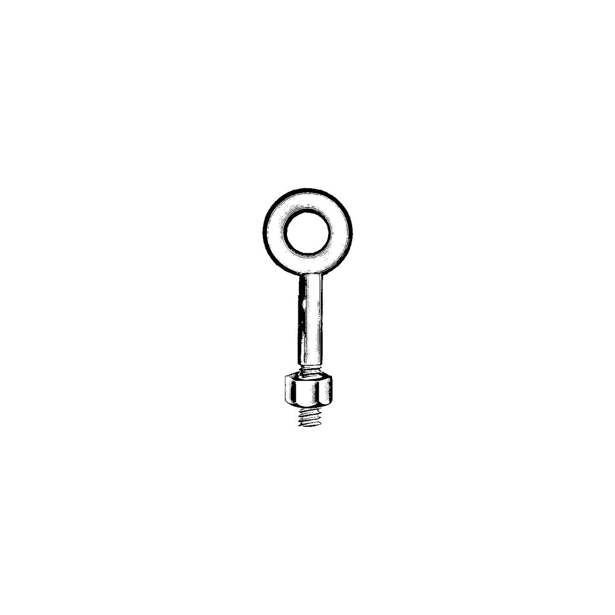 Regular Eyebolt, Galvanized-Supply Nautica