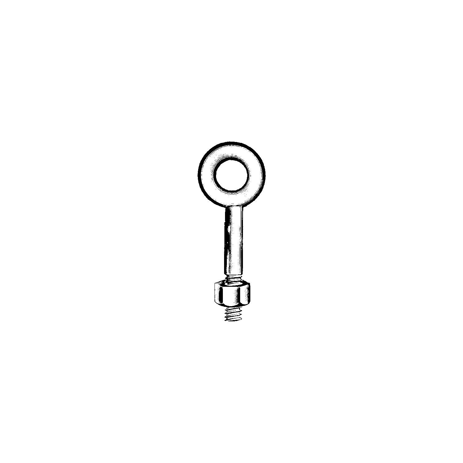 Regular Eyebolt, Galvanized-Supply Nautica