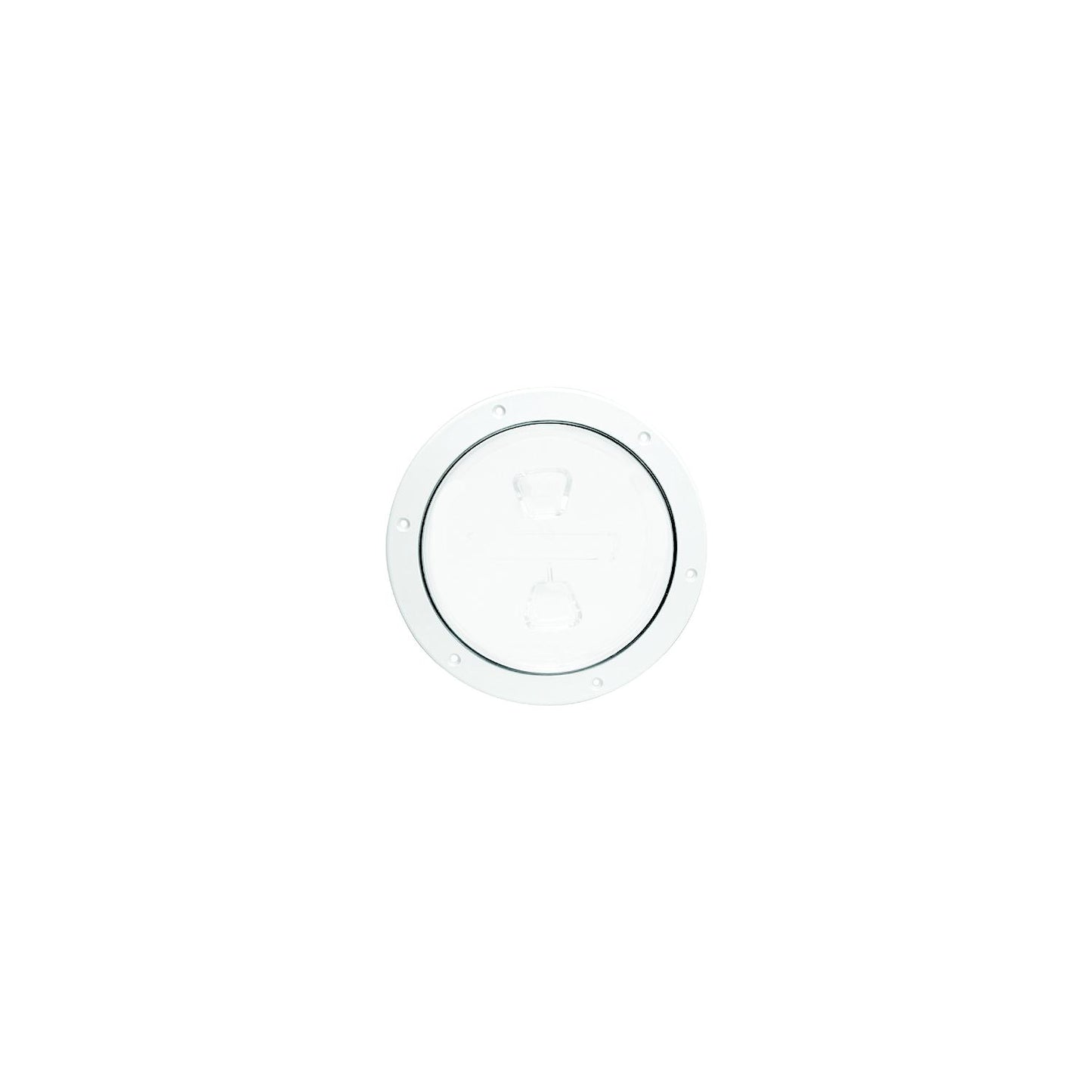 Beckson Screw Out Deck Plate With Standard Trim Ring, Smooth Center