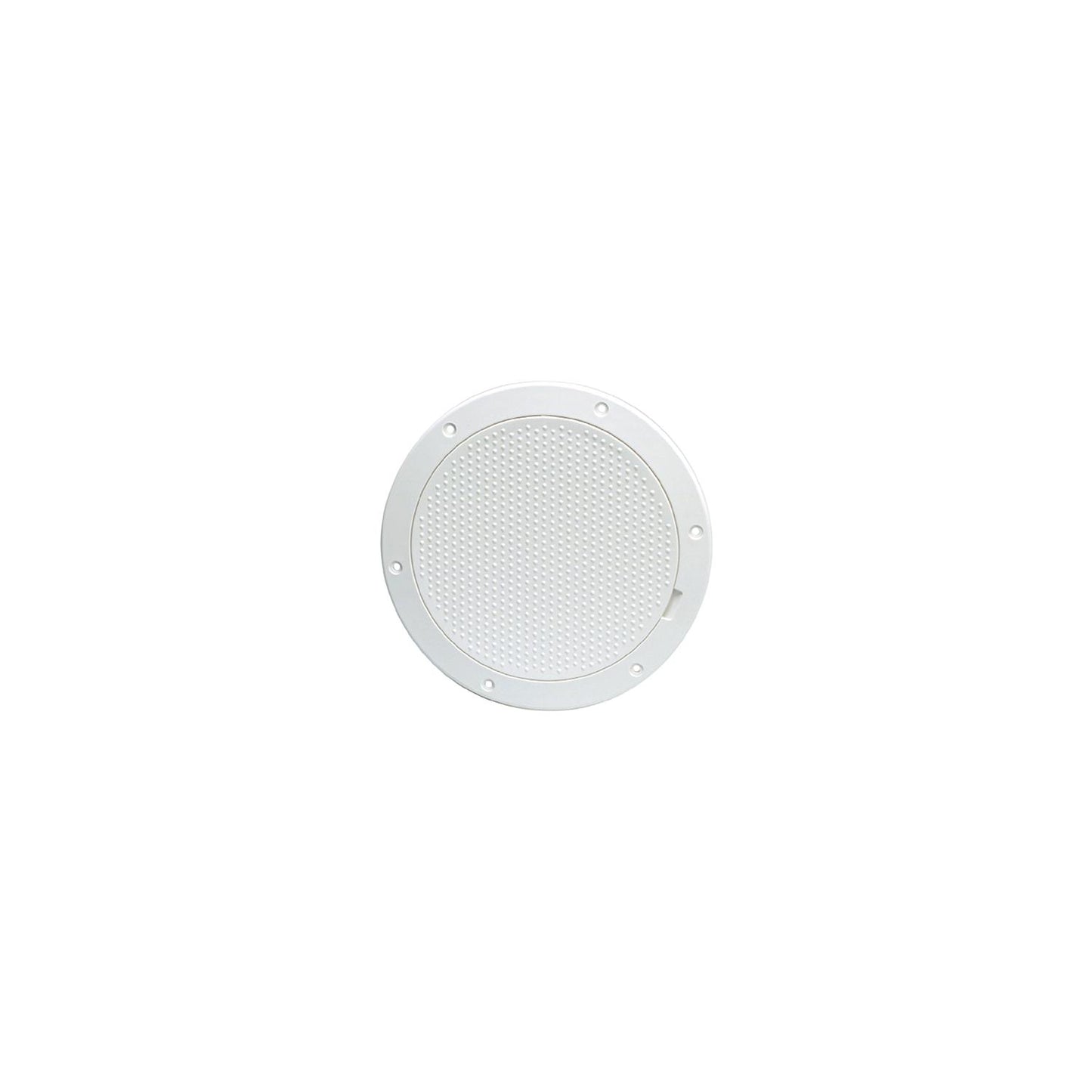 Beckson Pry-Out Deck Plate With Standard Trim Ring, Dimple Center