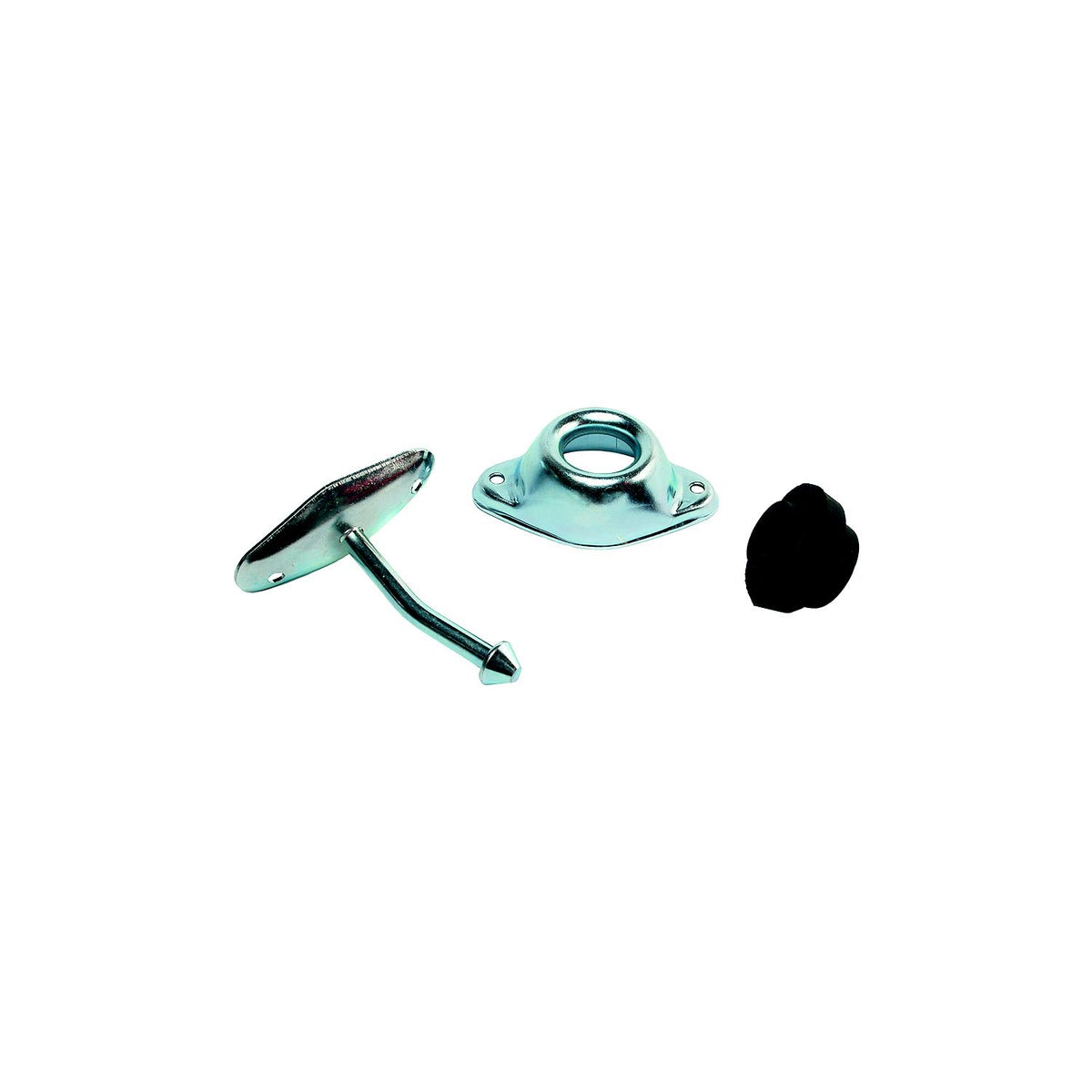 RV Designer Entry Door Holder - Metal Plunger Angled, 3"-Supply Nautica