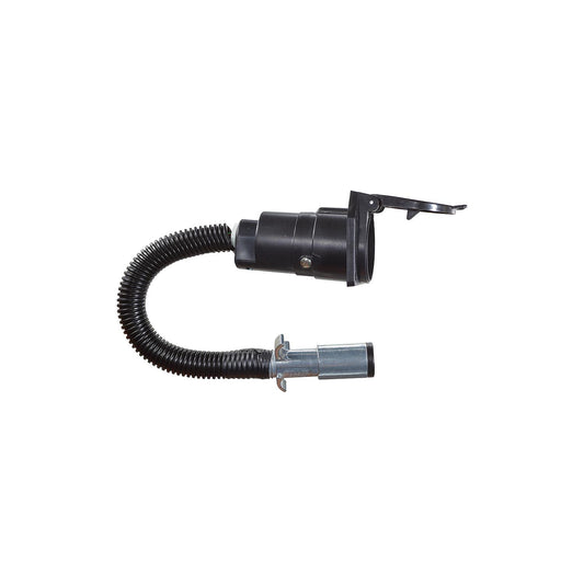 RV Designer P725 Black Pollak 6 Way Round to 7 Way Socket Adapter-Supply Nautica