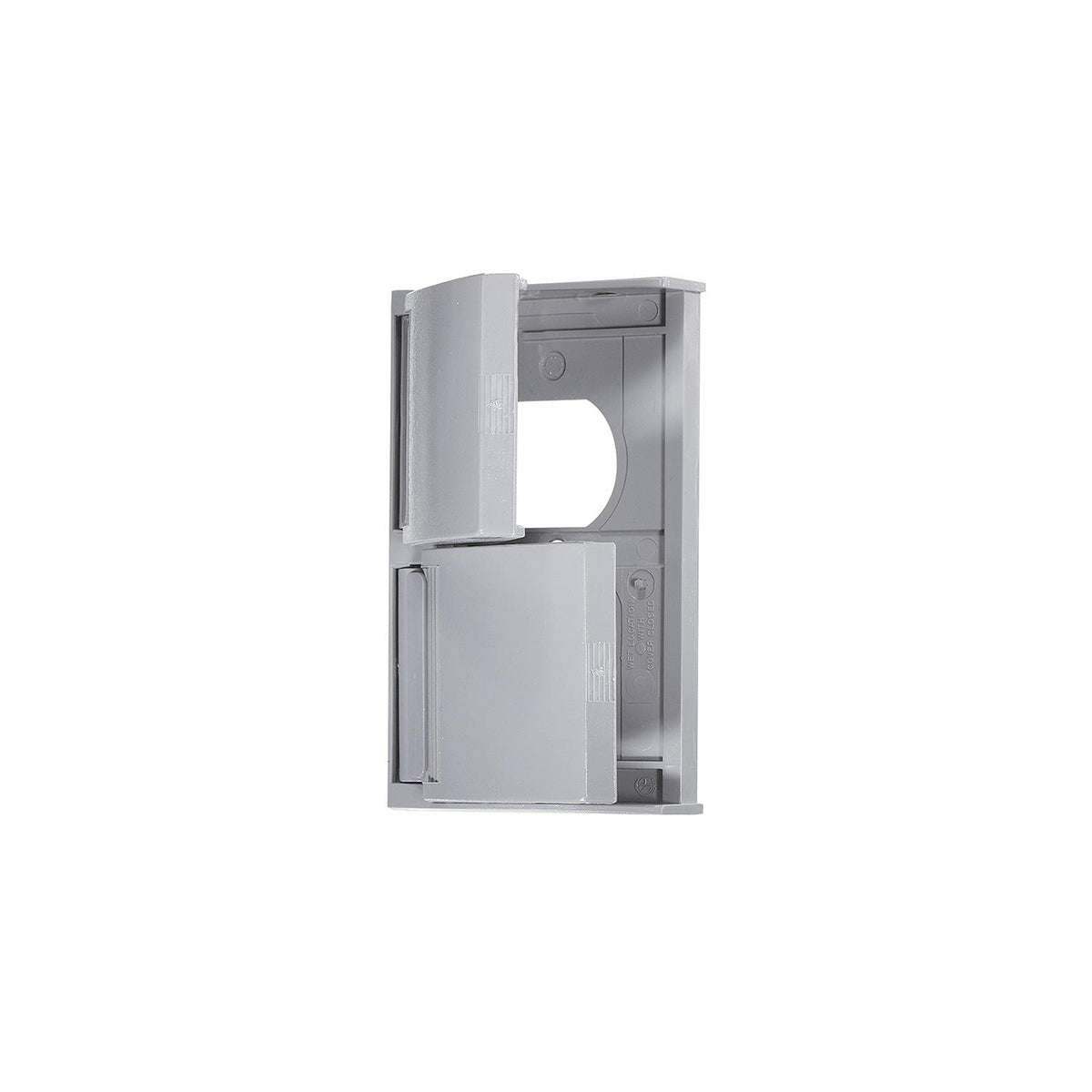 RV Designer Weatherproof Receptacle, Gray-Supply Nautica