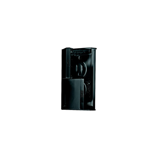 RV Designer S907 Black Weatherproof Dual RV Outlet Receptable & Snap Cover Plate-Supply Nautica