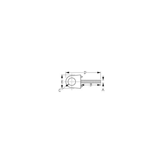 Sea-Dog 0791331 Chrome Zinc Bow Eye - 3/8"
