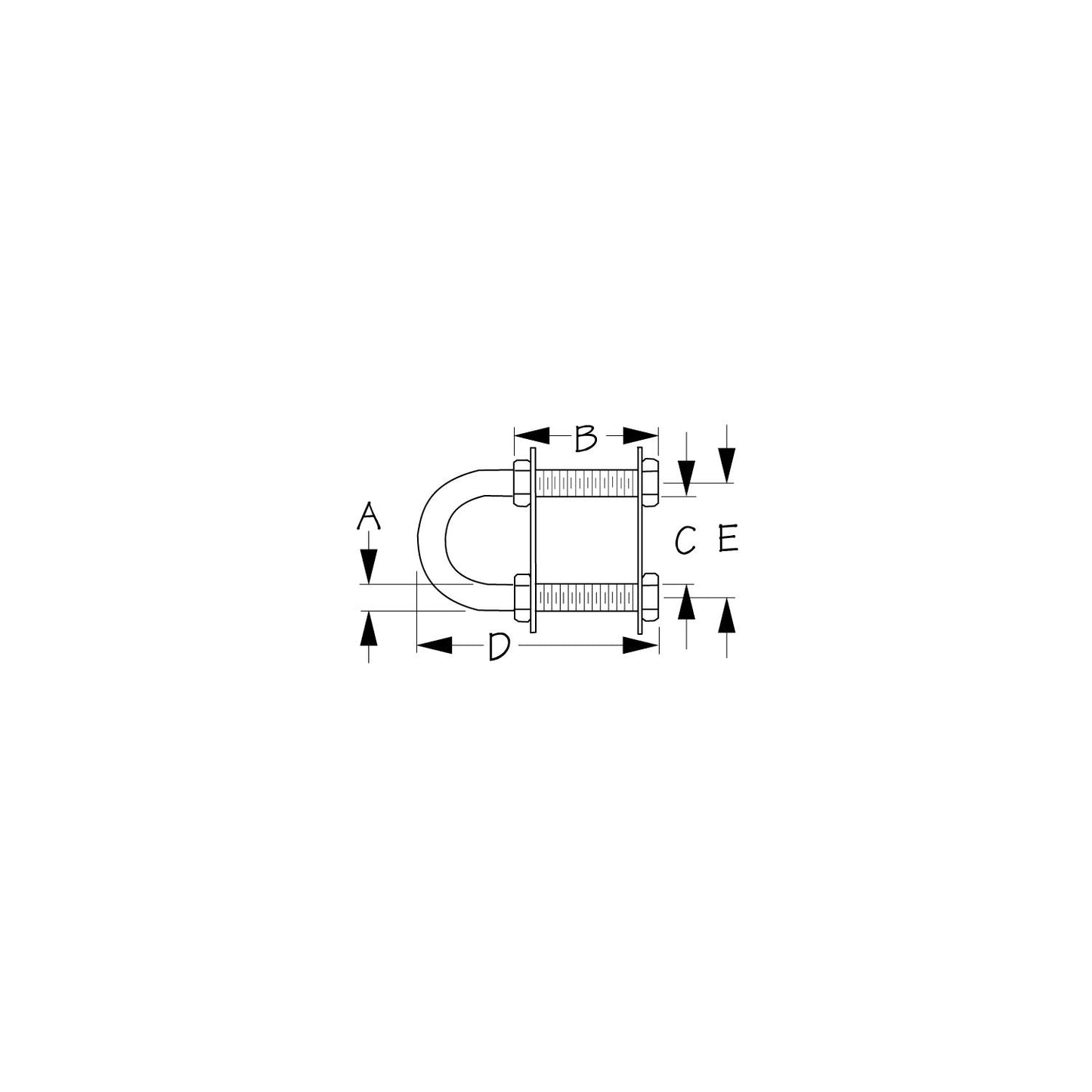 Sea-Dog 0801351 Stern Eye - Stainless Steel, 3/8"