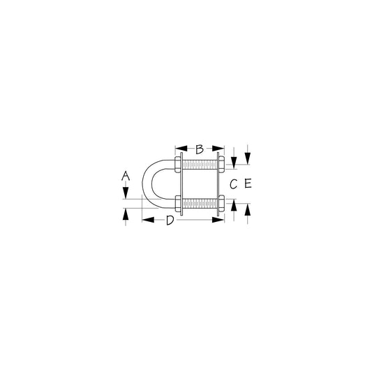 Sea-Dog 0801351 Stern Eye - Stainless Steel, 3/8"