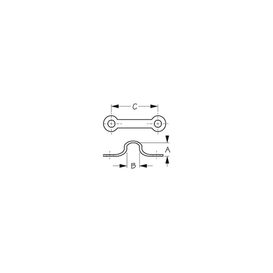 Sea-Dog 081103 Pad Eye 3/4" Stainless, Bulk