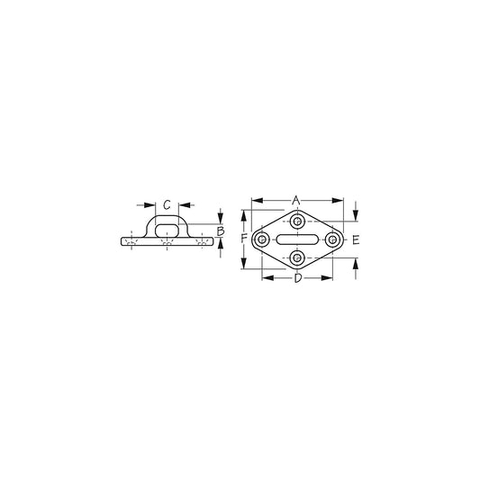 Stainless Diamond Eye Plate-3