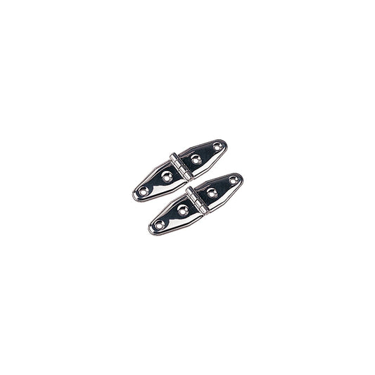 Stainless Strap Hinge 4-1/8", Pair