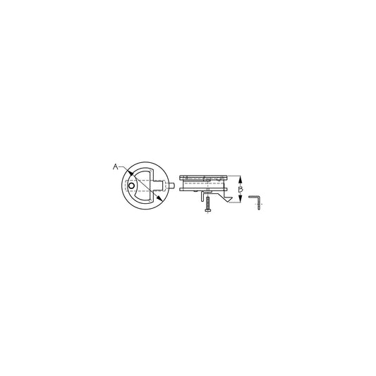 SeaDog Non-Watertight Slam Latch | Investment Cast 316 Stainless | 1/8" Fastener | 1-1/2" Diameter
